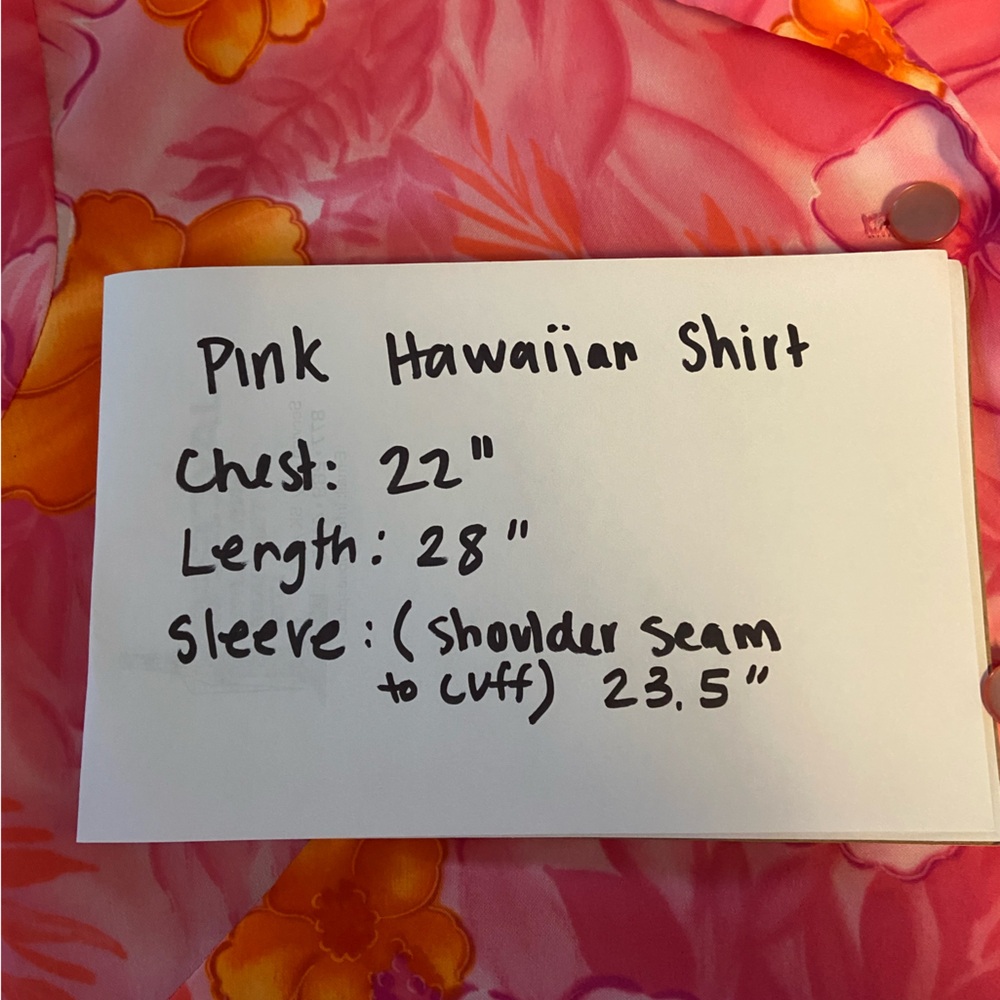 Pink vintage Hawaiin blouse - Picture 5 of 5
